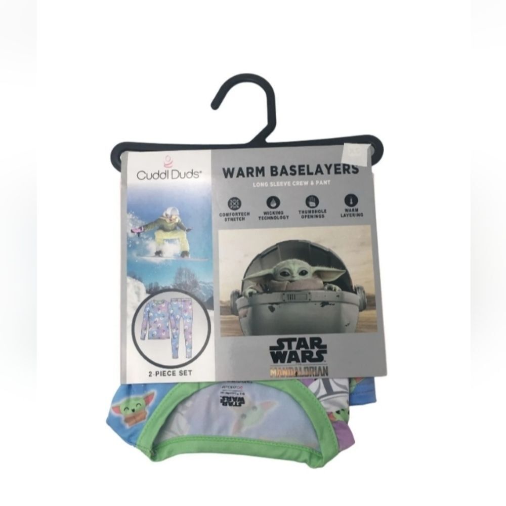 NWT Cuddl Duds Star Wars Girls 2 Piece‎ Warm Baselayers Set Size XS (4-5)